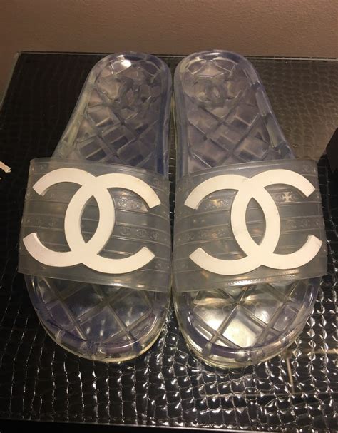 used rubber chanel sandals